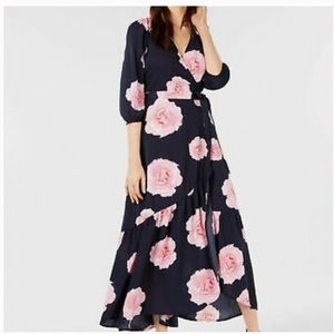 Bar III Women Arctic Rose Floral Wrap Maxi Dress XXL